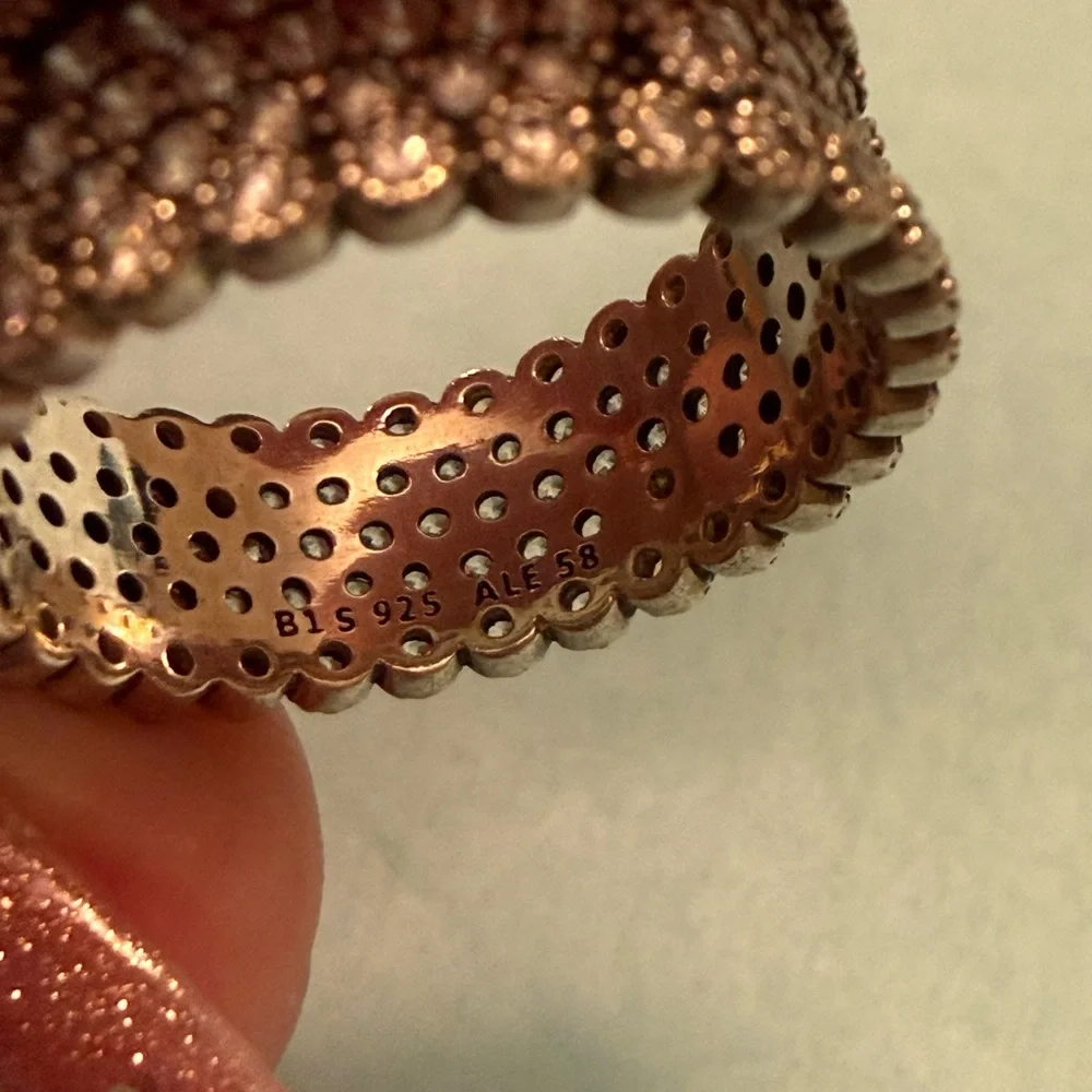 Pandora Pave Band sz 58 - Picture 3 of 5